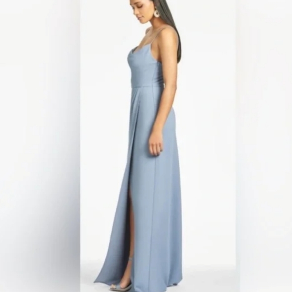 Sachin & Babi Blue Gown - Picture 4 of 12